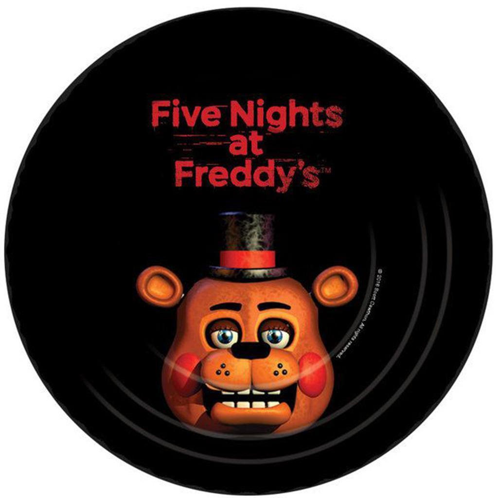 

Five Nights at Freddy s Dessert Cake Plates Birthday Party Supplies Forum 8 Ct