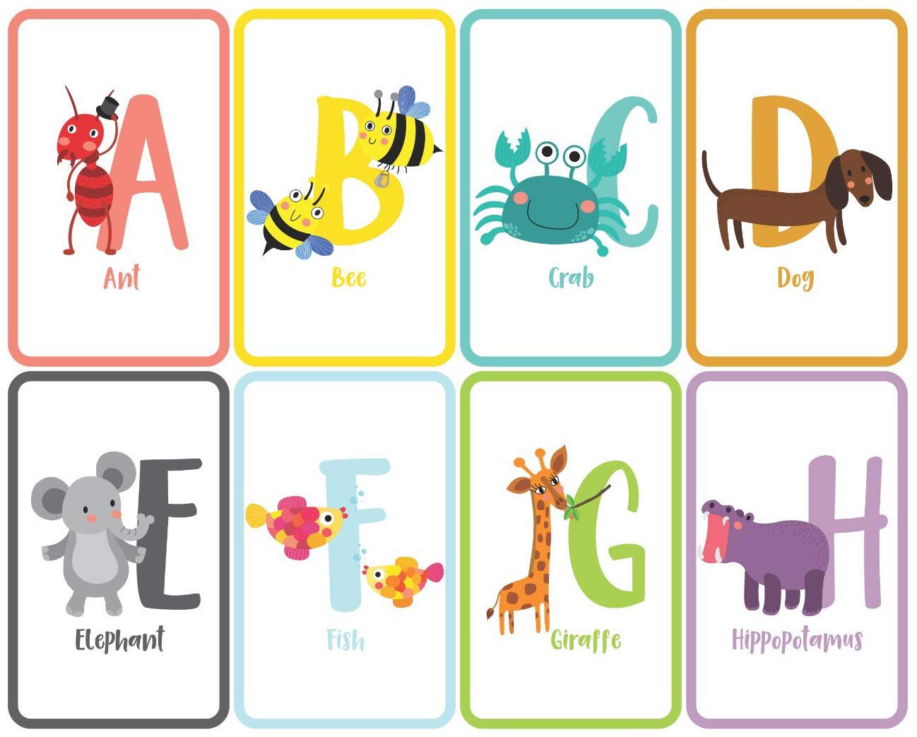 

Flash Cards Laminated 3 5 inch x 5 5 inch Waterproof (26 A-Z Letters Kids Learning Cards)