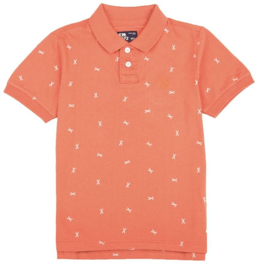 

Flying Machine Boy Cotton Printed T-shirt - Orange