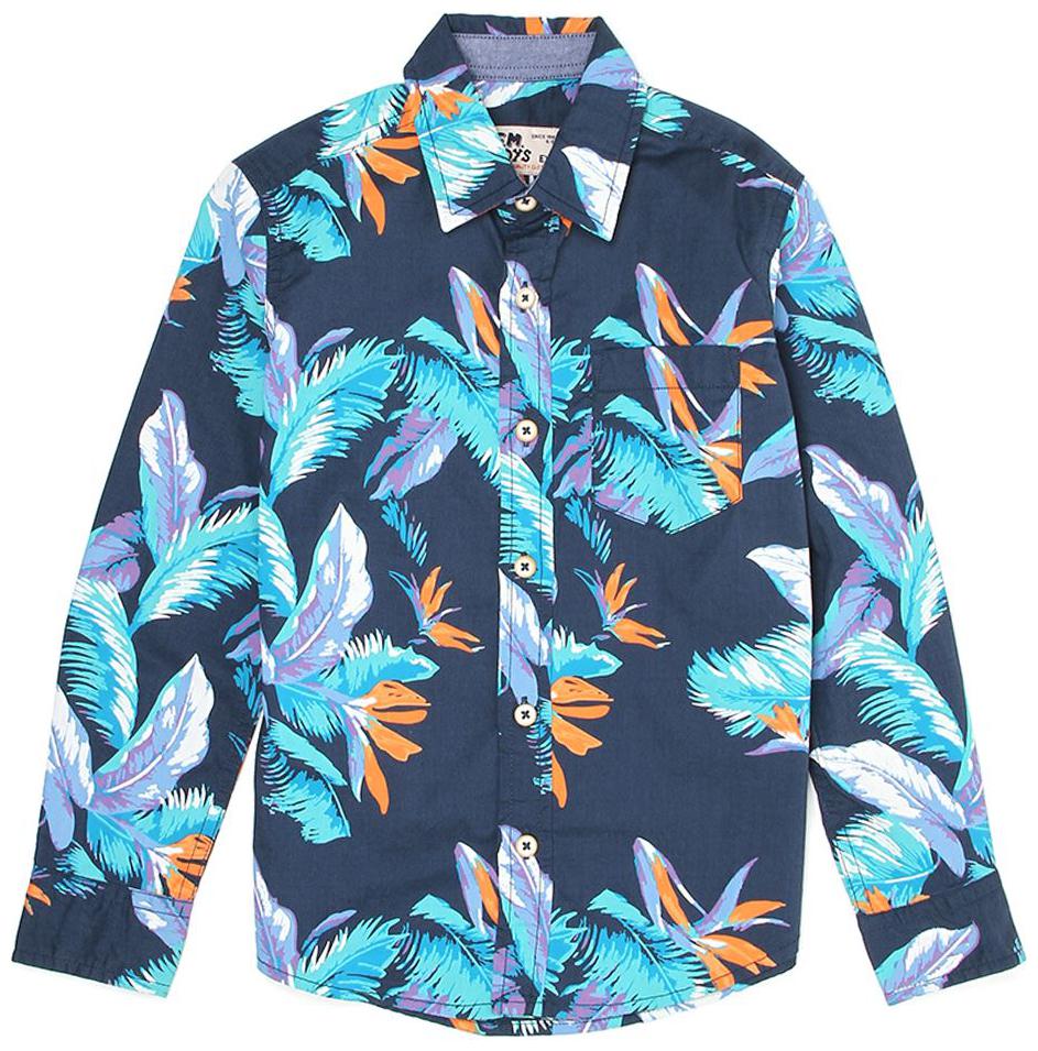 

Flying Machine Boy Cotton Printed Shirt Blue