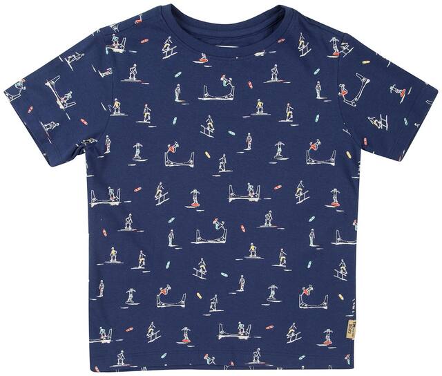 Flying Machine Boy Cotton Printed T-shirt - Blue