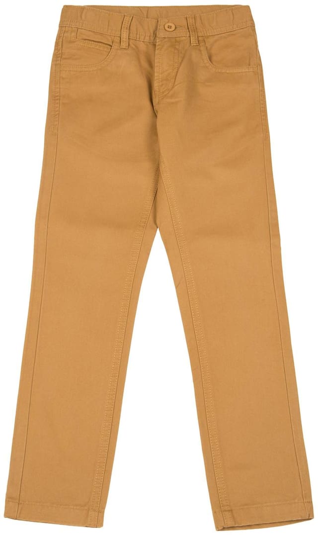 Flying Machine Boy Solid Trousers - Brown