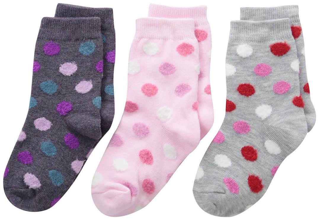 

FOOTPRINTS Organic cotton Baby Socks-12-30 Months - Pack of 3 Pairs - Bigdot