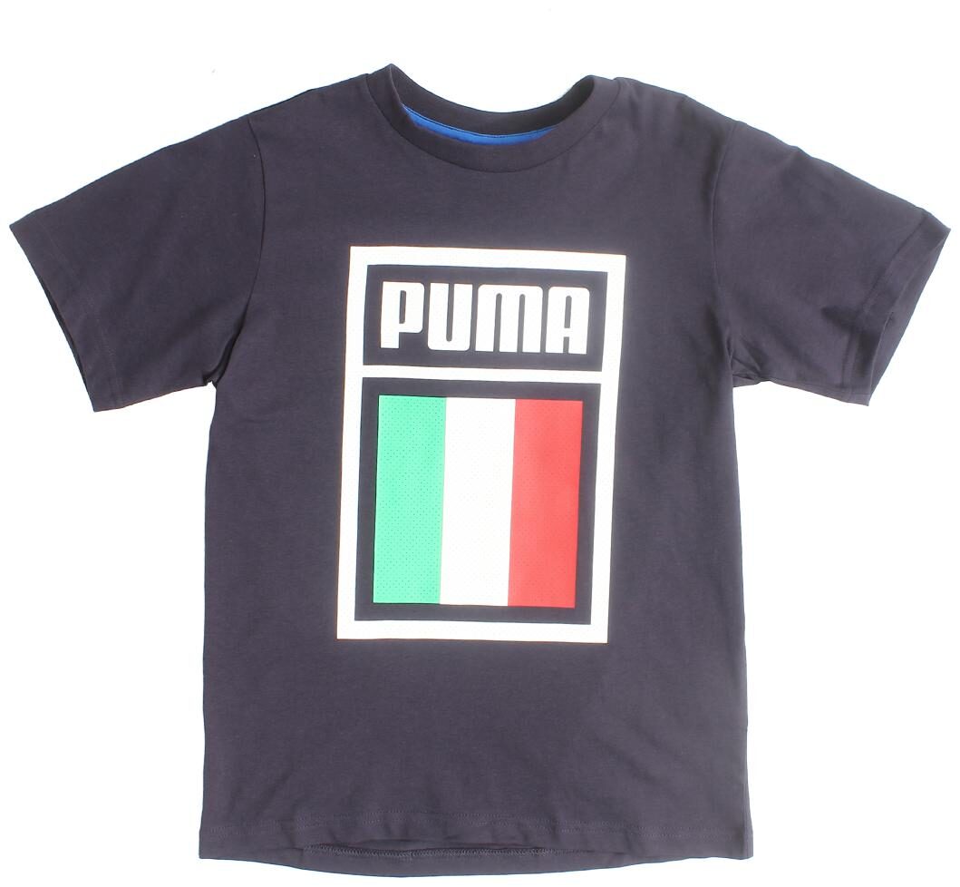 

Puma Boy Cotton Printed T-shirt - Blue