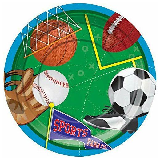 

Forum Novelties Sports Party 734 Cake Plates (8 Pack)