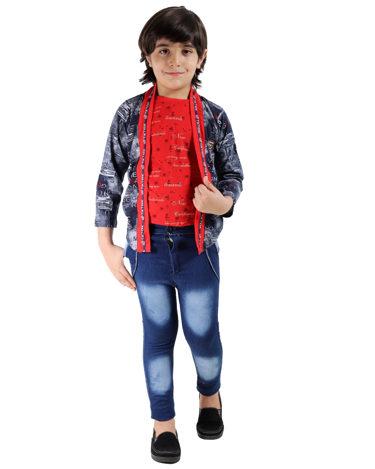 

FOURFOLDS Cotton blend Self design Top Bottom Set - Multi