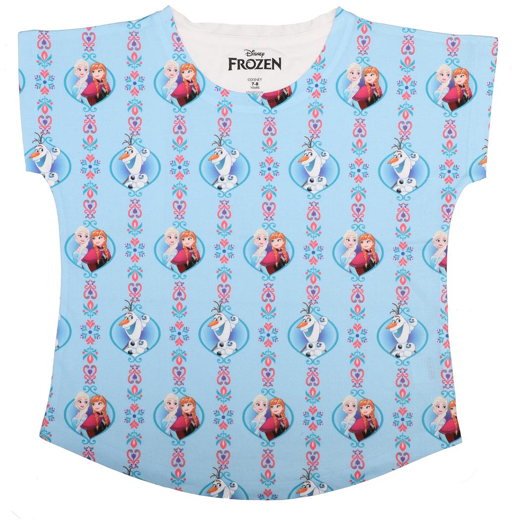 

Frozen Girl Polyester Solid Top - Blue