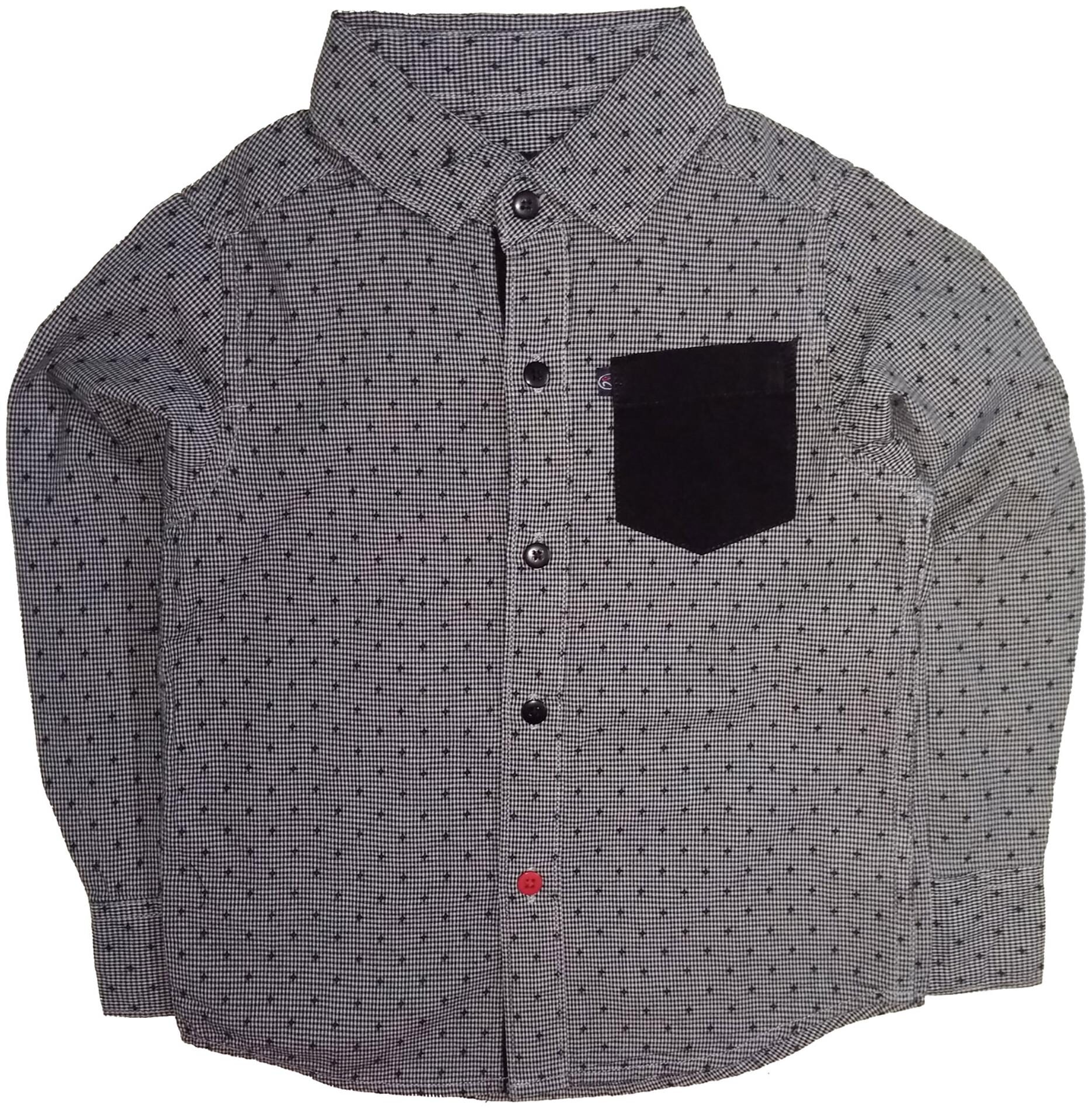 

KiddoPanti Boy Cotton Printed Shirt Grey