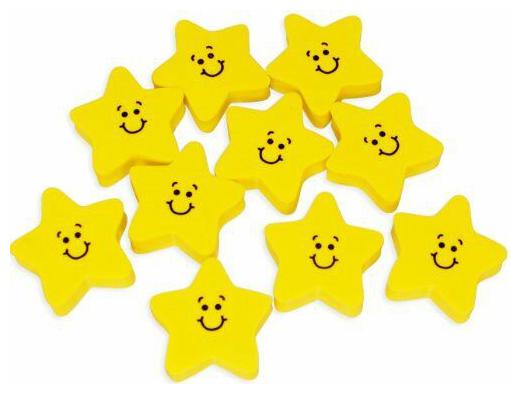 

Fun Express Smile Face Star Erasers (2 Dozen) - NEW