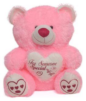 FUN RUN Pink Teddy Bear - 85 cm
