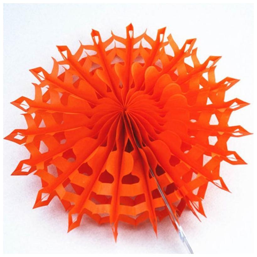 

Funcart 30 cm Snowflake Paper Fan - Red