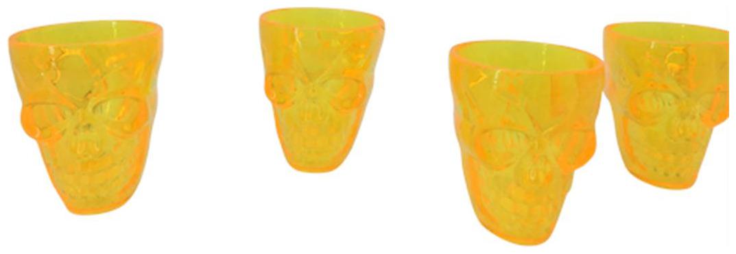 

Funcart 4 Yellow Shots cups for halloween party