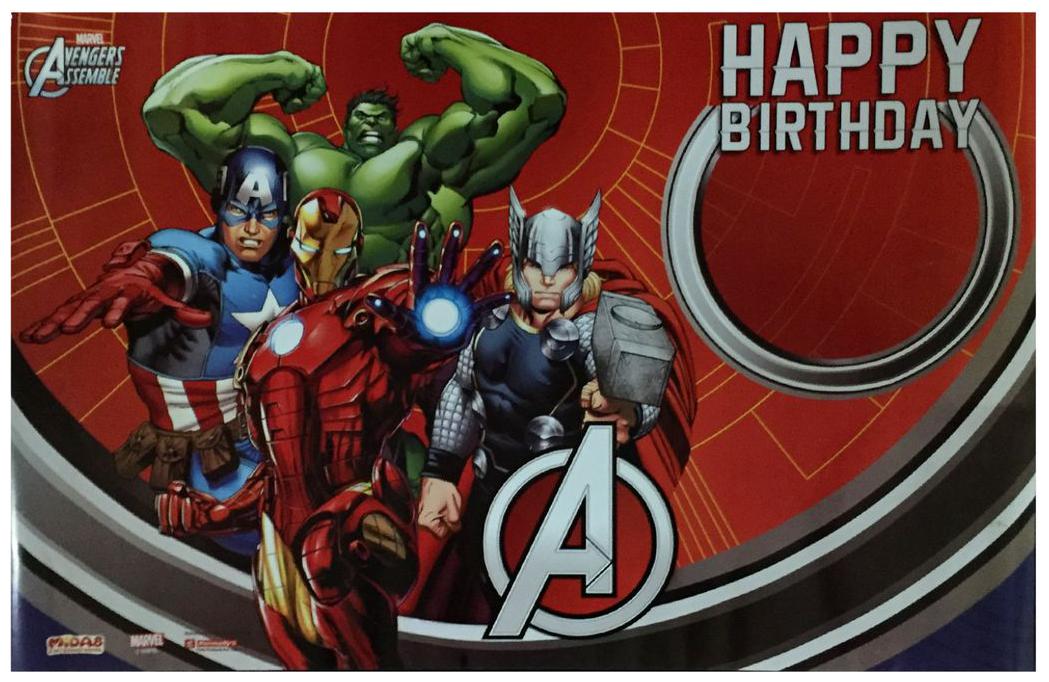 

Funcart Avengers Happy Birthday Paper Poster (2pcs pack)