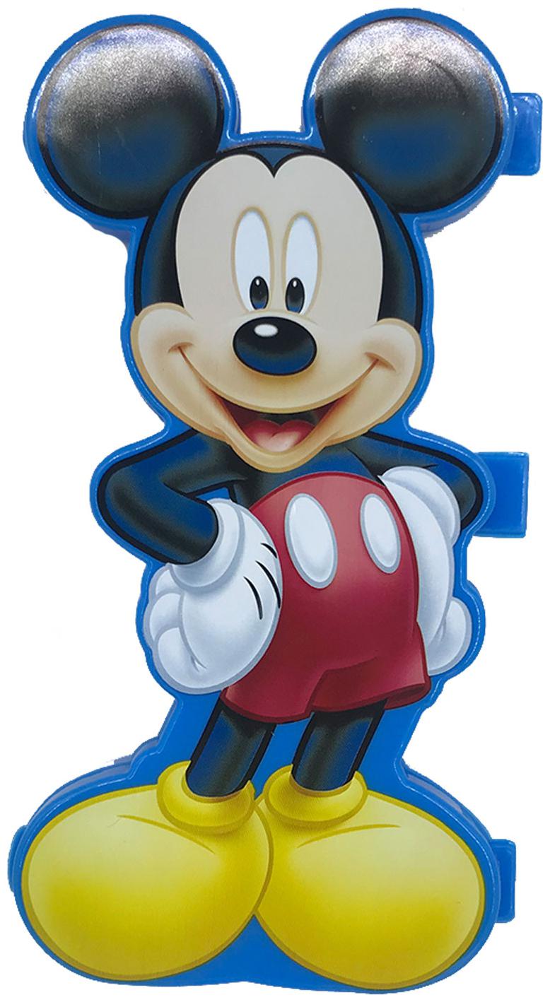 

Funcart Blue Mickey Mouse Partition pencil box with stationery items and time table