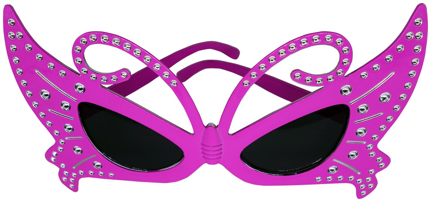 

Funcart Butterfly Bling Pink Eye Glasses (1pc pcack)