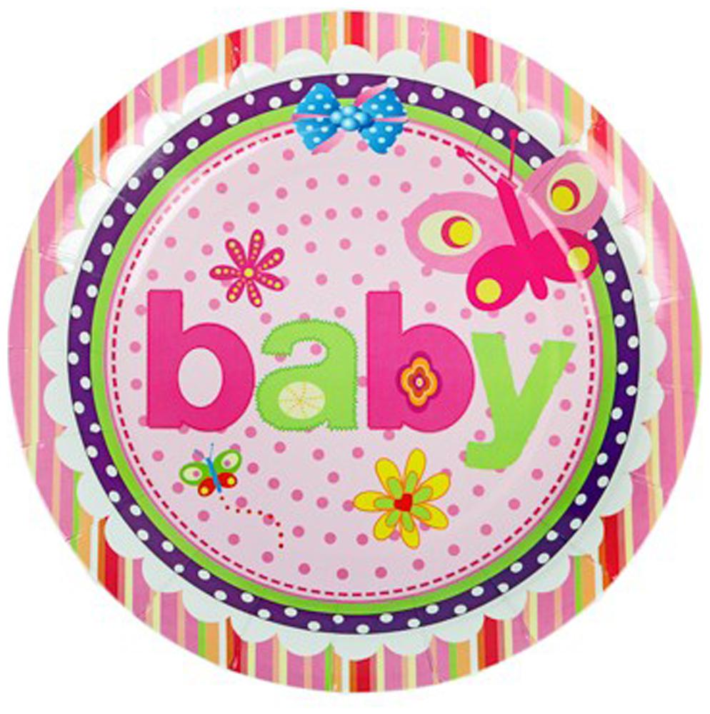 

Funcart Butterfly Baby Theme Disposable Paper Plate( Pack Of 6)