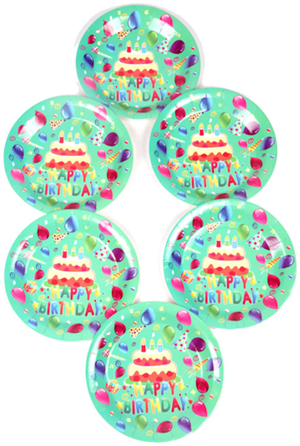 

Funcart Frolic Birthday Theme Disposable Paper Plate