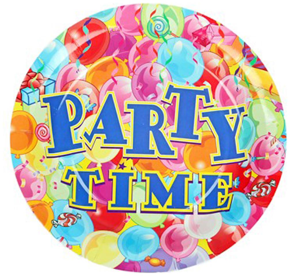 

Funcart Funcart Party Time Theme Disposable Paper Plate ( Pack Of 6)