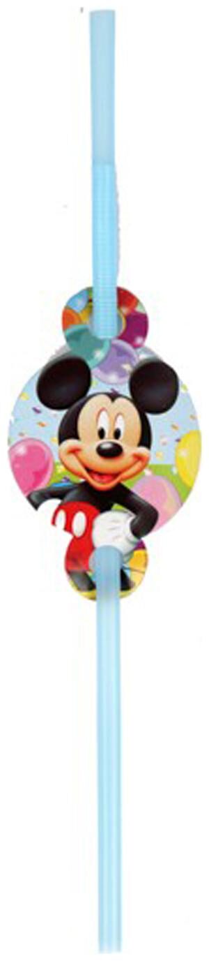 

Funcart Mickey Mouse Theme Drinking Straws ( Pack Of 6)