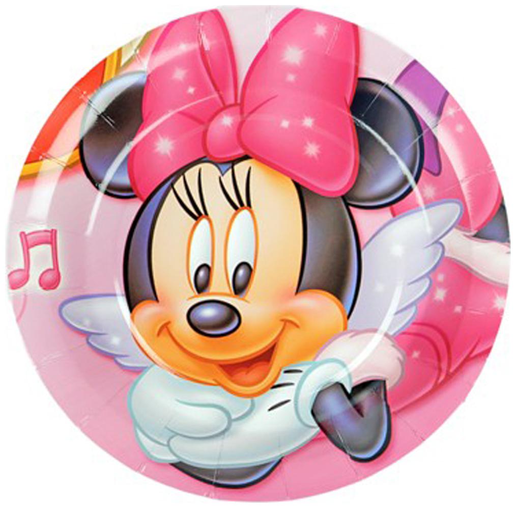 

Funcart Minnie Mouse Theme Disposable Paper Plate ( Pack Of 6)