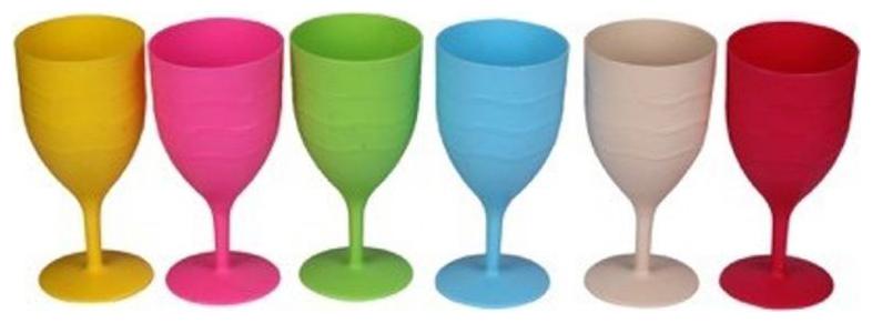 

Funcart Multi color Wine Glasses (pack of 6)