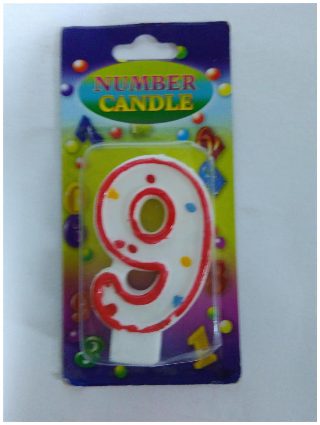 

Funcart Numerical Number Two Dotted Cake Candle