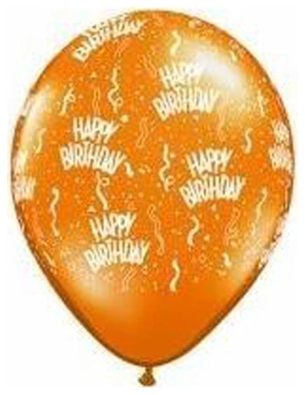 

Funcart Orange Elegant Happy Birthday Balloons (Pack Of 5)