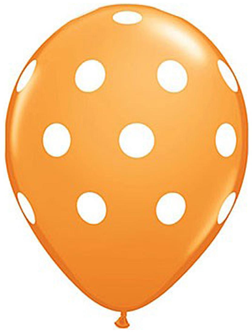 

Funcart Orange Polka Dots Balloons (Pack Of 5)
