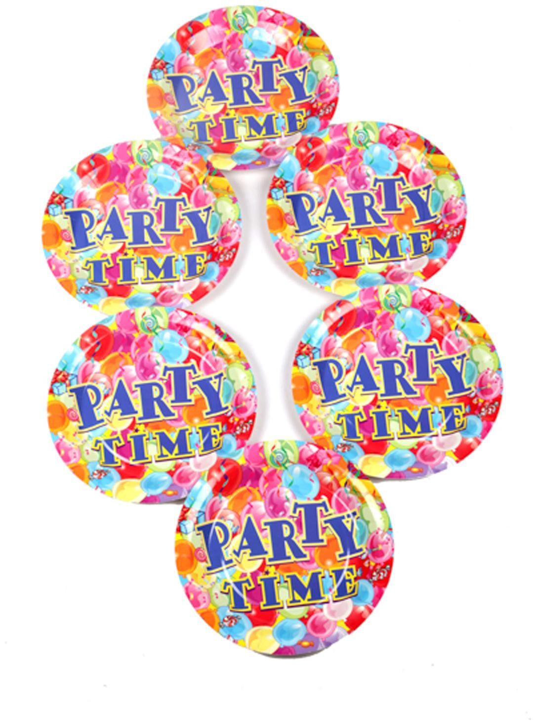 

Funcart Party Time Theme Disposable Paper Plate