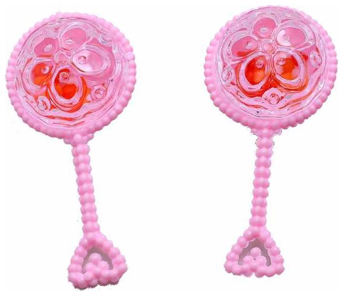 

Funcart Pink rattle baby shower favour (2 pcs pack)