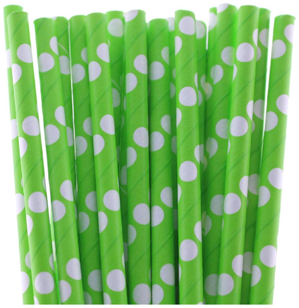 

Funcart Polka Dot Paper Straws 25pcs