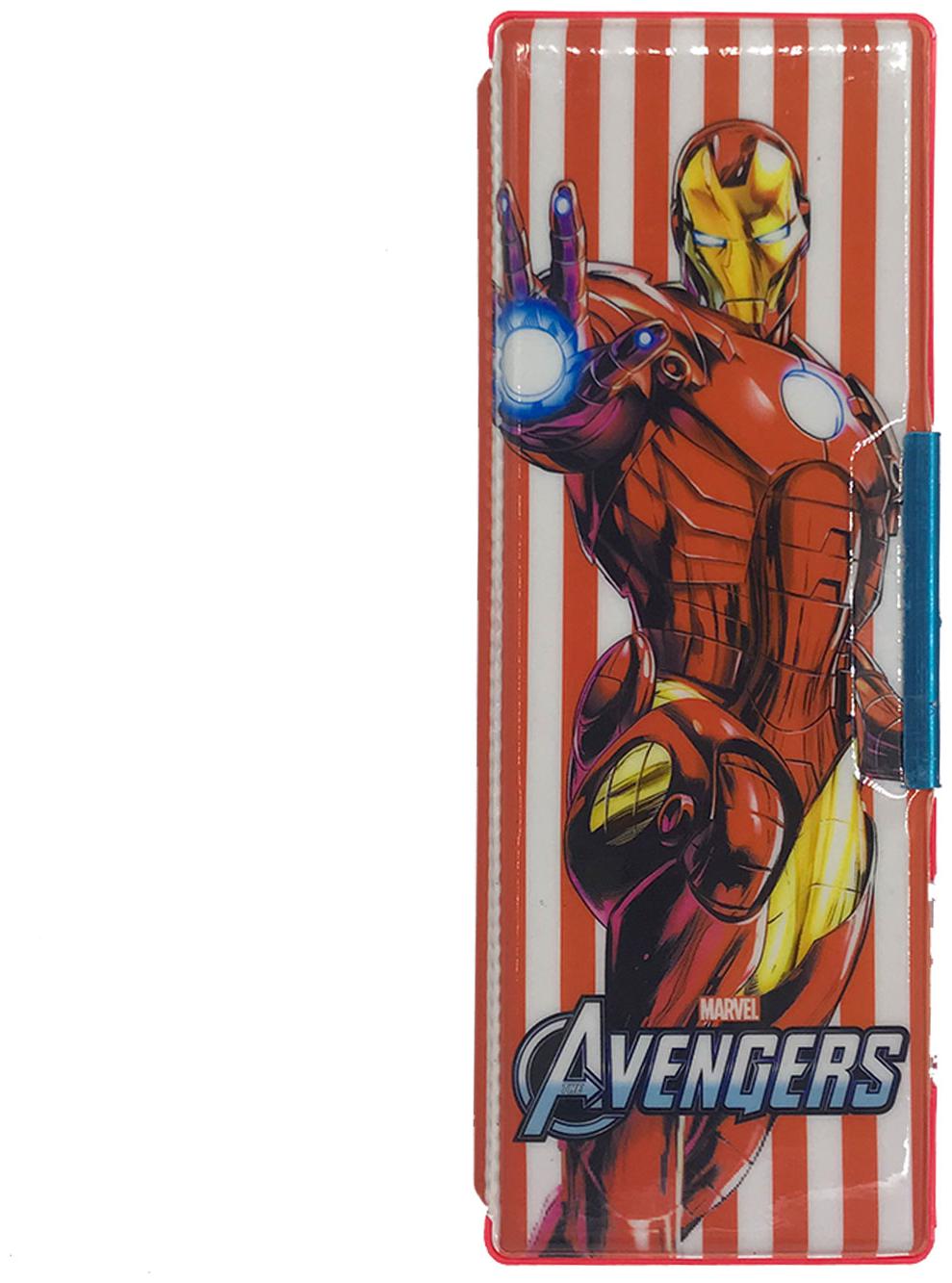 

Funcart Red Avengers Assemble magnetic pencil box with two side compartments and sharpeners