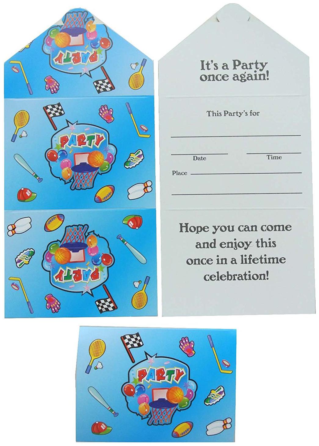 

Funcart Sporty Party Invitation Cart Paper (Pack Of 8Pcs)