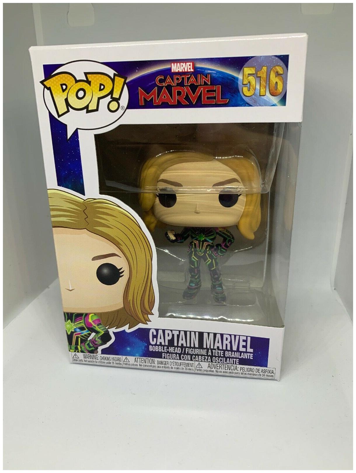 captain marvel neon suit pop