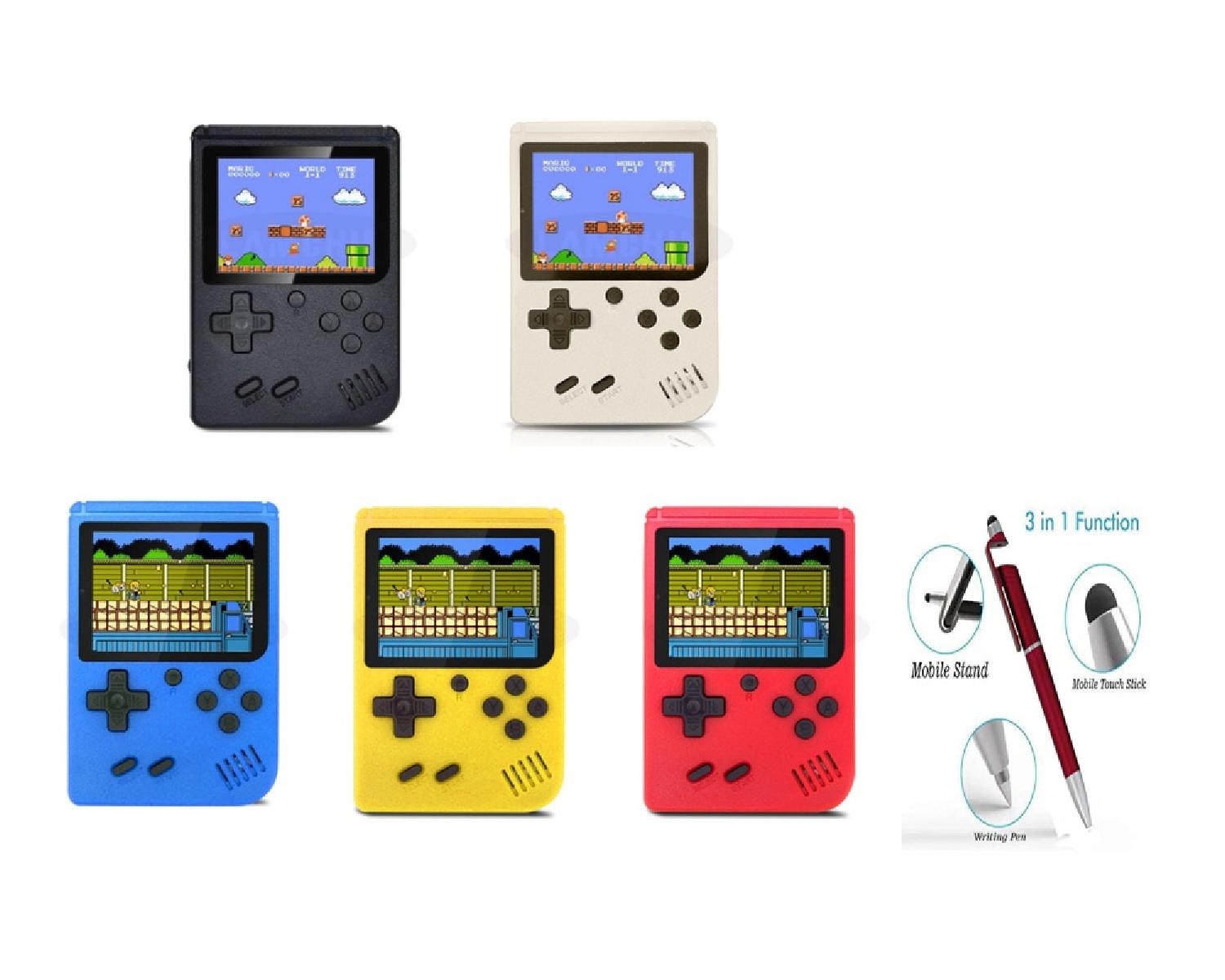 

G Gapfill Sup Classic 400-In-1 Digital Game Console Port Video Game Handheld Console With Usb Rechargeable Console Best Toy Gift For Kids With Free 3 In1 Pen Stand