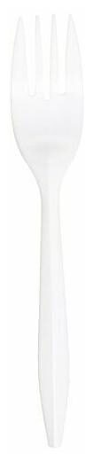 

Genuine Joe GJO20000 Polypropylene Medium-Weight Fork White Carton of 1000