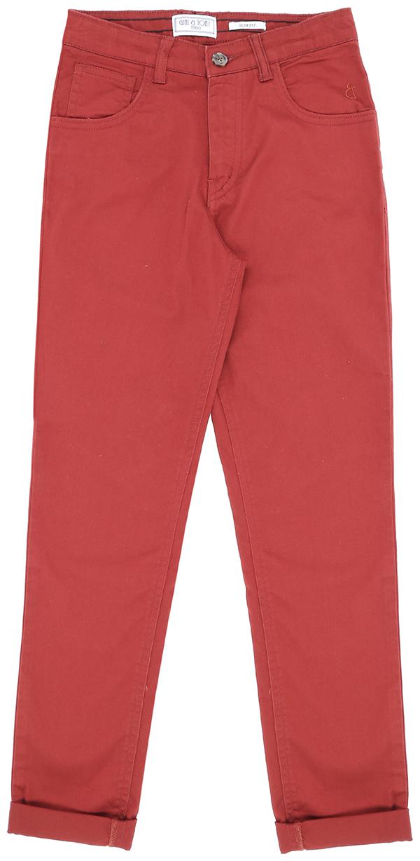 

Gini Jony Baby boy Cotton Solid Trousers - Maroon