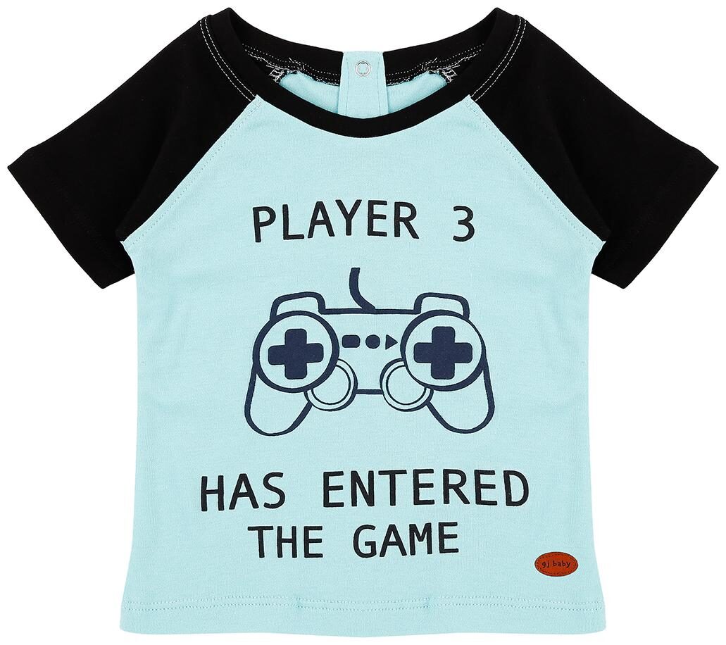 

Gini Jony Cotton Solid T shirt for Baby Boy - Blue