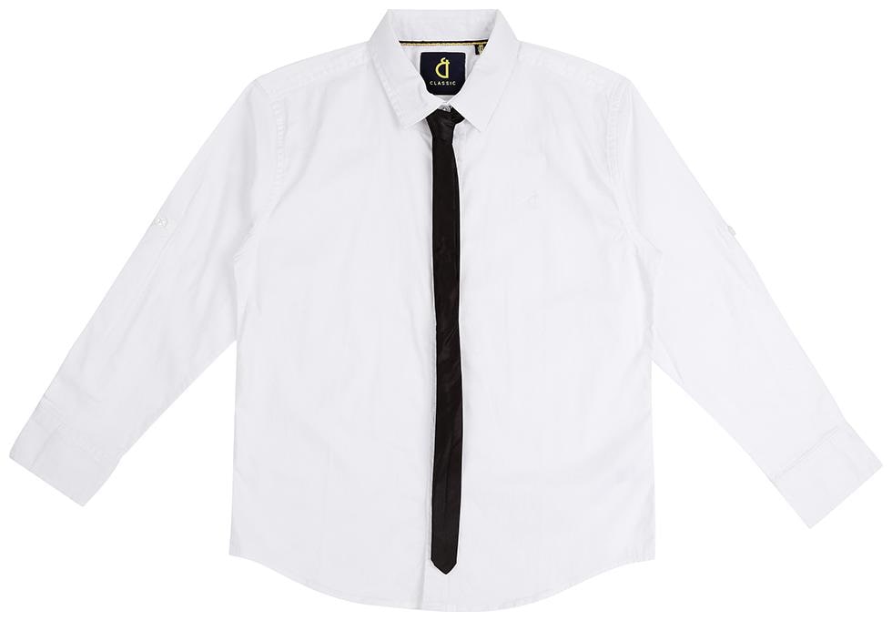 

Gini Jony Cotton Solid Shirt for Baby Boy - White