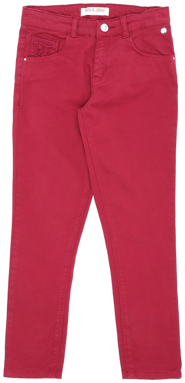 

Gini Jony Baby girl Cotton Solid Jeans - Maroon