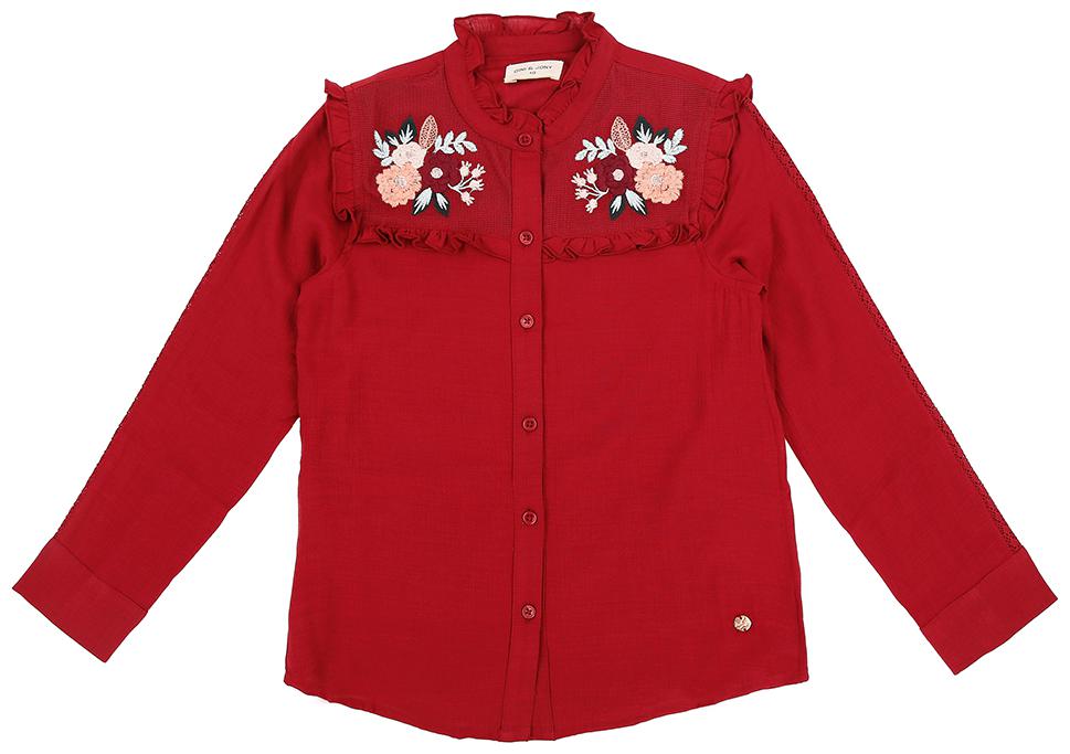 

Gini Jony Polyester Solid T shirt for Baby Girl - Maroon