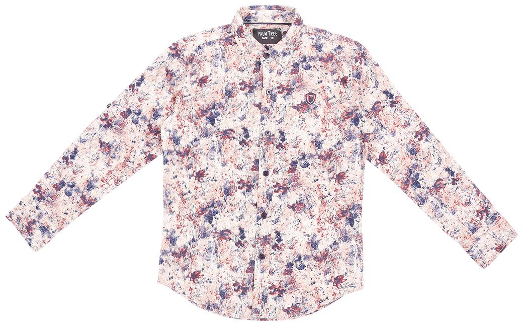 

Gini Jony Cotton Self design Shirt for Baby Boy - Beige
