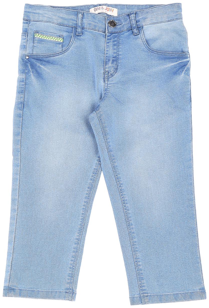 

Gini Jony Baby girl Cotton Solid Shorts - Blue