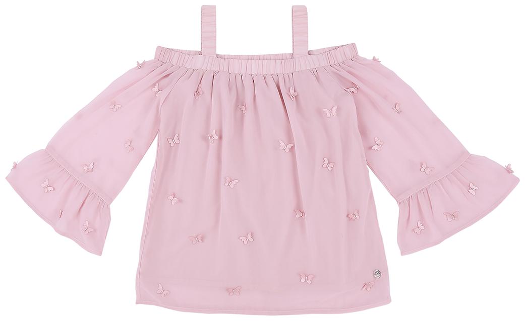 

Gini Jony Polyester Solid T shirt for Baby Girl - Pink