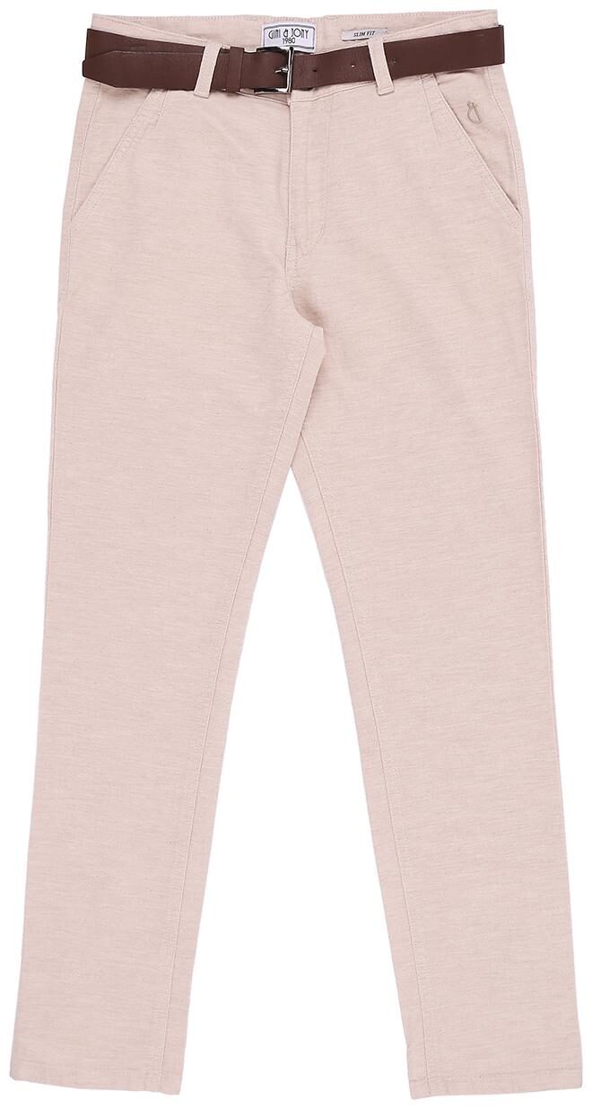 

Gini Jony Baby boy Cotton Solid Trousers - Beige