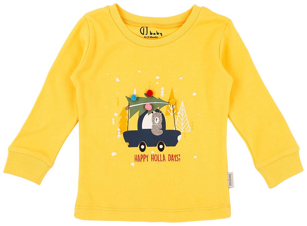 

Gini Jony Cotton Solid T shirt for Baby Boy - Yellow