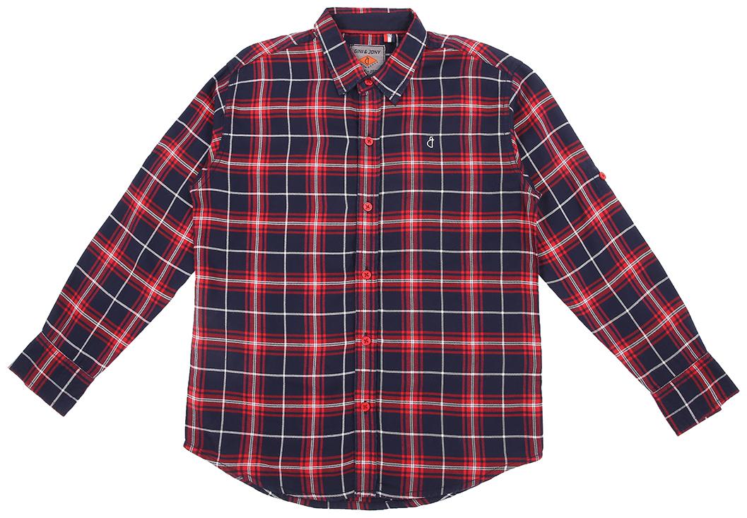 

Gini Jony Cotton Checked Shirt for Baby Boy - Blue