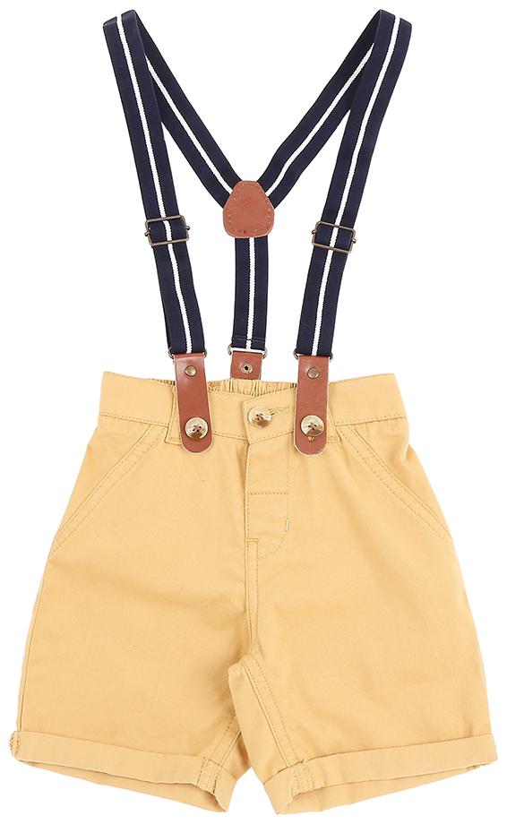 

Gini Jony Baby boy Cotton Solid Shorts - Beige