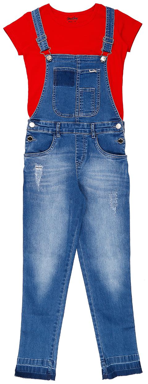 

Gini Jony Baby Girl Blue Dungaree