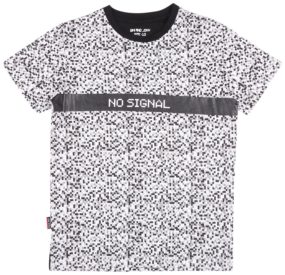 

Gini Jony Cotton Self design T shirt for Baby Boy - White